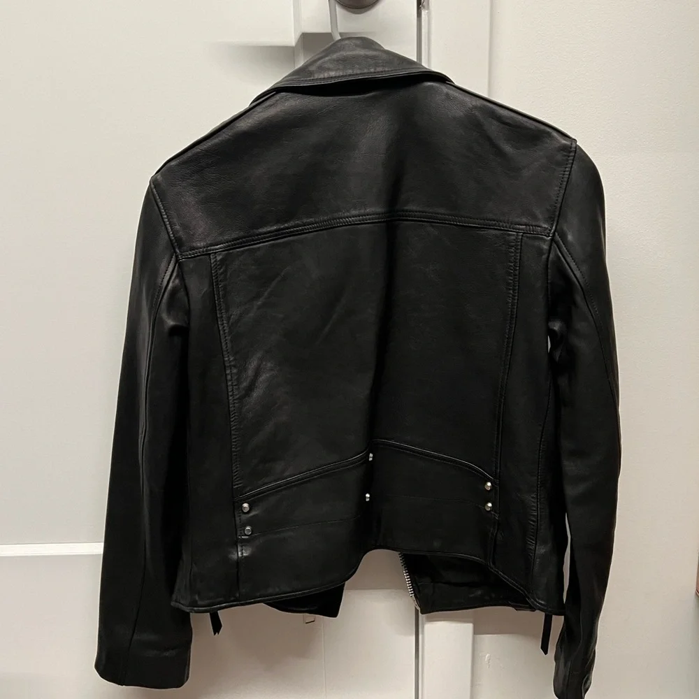 All saints Luna leather biker jacket - Picture 8 of 8